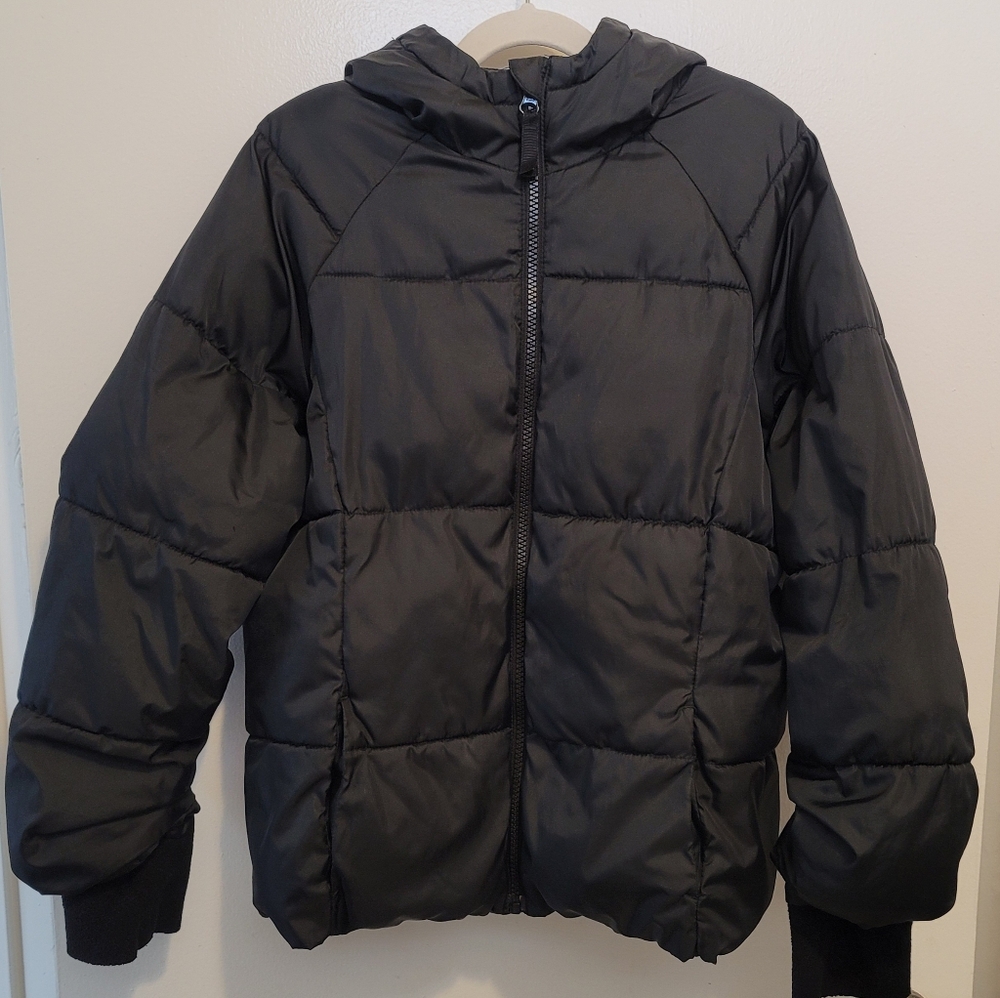 Swiss Tech Puffer Jacket Boys Girls Size L 10-12 Plus Black